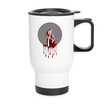 La grande faucheuse - Tasse isotherme avec poignée - blanc - Devant