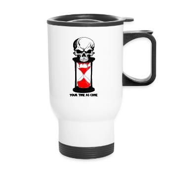 Your time as come - Tasse isotherme avec poignée - blanc - Devant