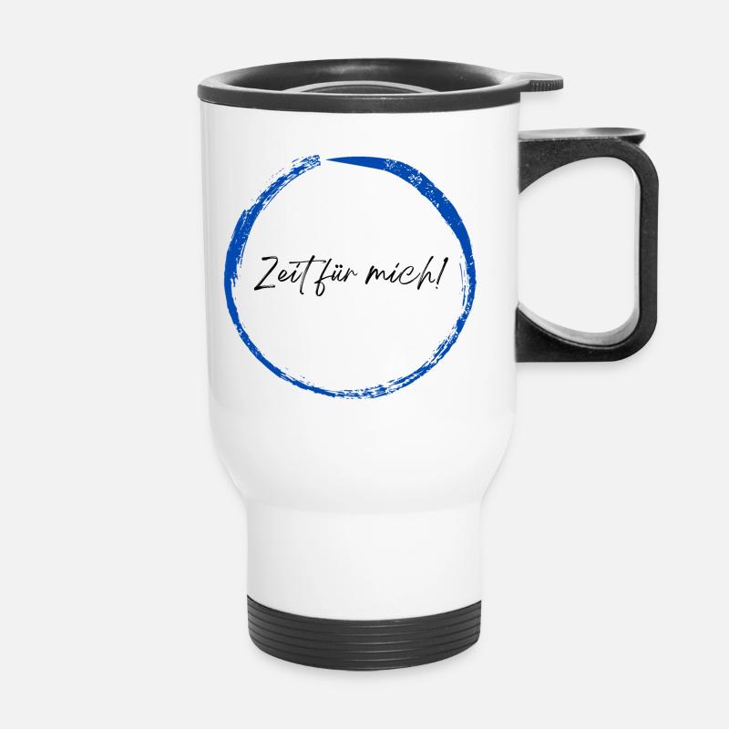 Time for me - Thermal mug with handle - white