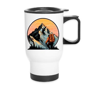 Alpiniste - Tasse isotherme avec poignée - blanc - Devant