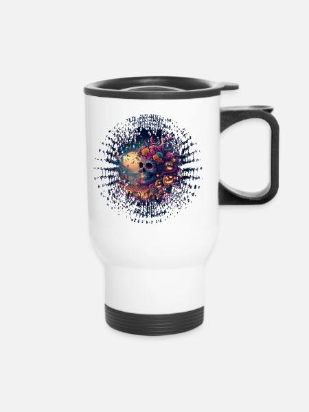 Día de los Muertos - Thermobecher mit Tragegriff - Weiß