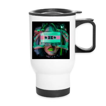 Danser avec le diable - Tasse isotherme avec poignée - blanc - Devant