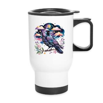 Sternenbote : Laissez-vous guider ! - Tasse isotherme avec poignée - blanc - Devant