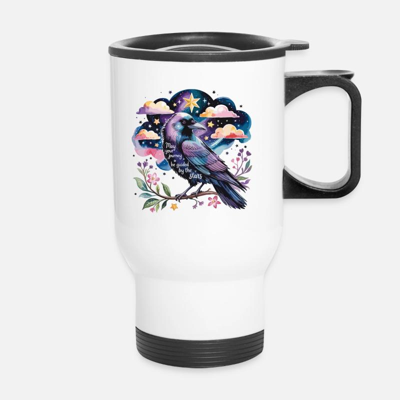 Sternenbote: Let yourself be guided! - Thermal mug with handle - white