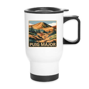 Puig Major, Mallorca - Thermal mug with handle - white - Front