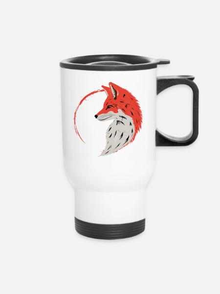 enso fox - Thermobecher mit Tragegriff - Weiß