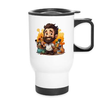 Artistic: Monthly Inspiration for Hobbyists - Thermal mug with handle - white - Front
