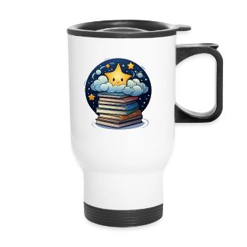 Celestial Verses - Thermal mug with handle - white - Front