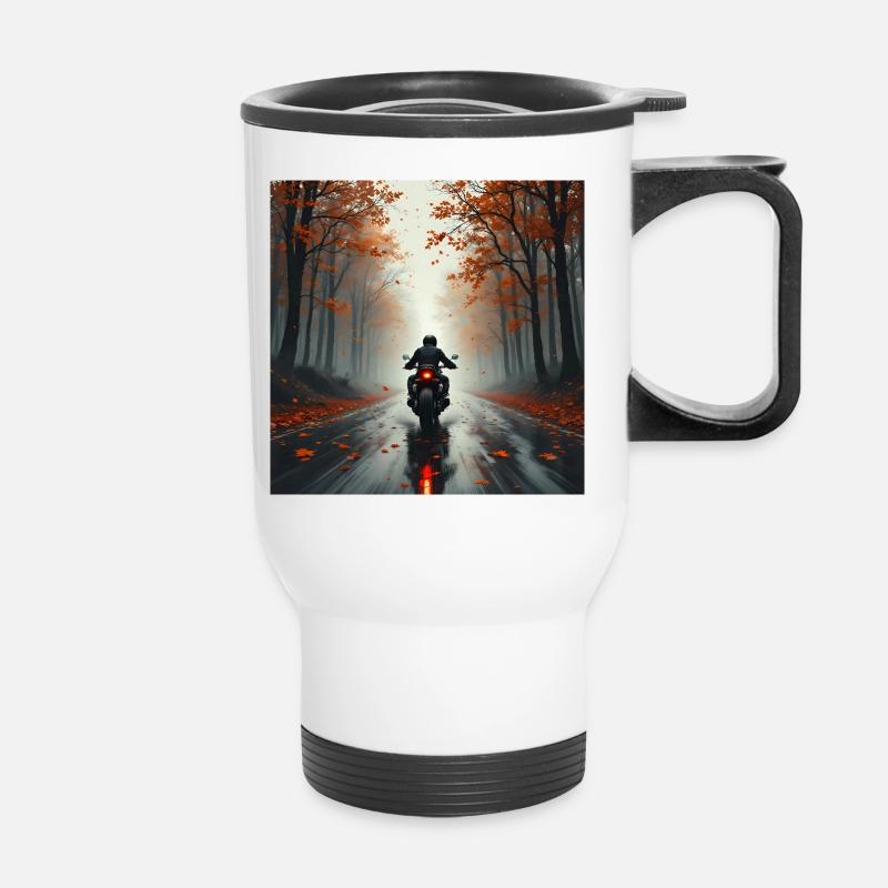Ride The Fall - Thermobecher mit Tragegriff - Weiß
