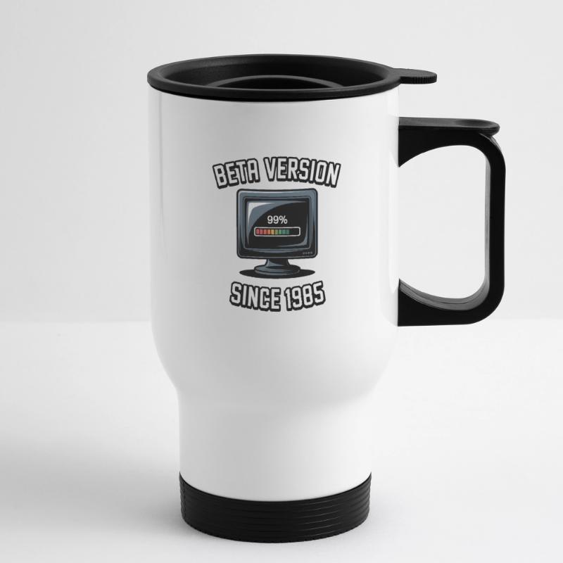 Rétro ordinateur Progrès Conception Tasse isotherme avec poignée