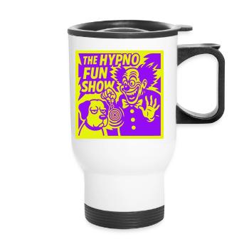 Hypno Fun Show - Thermobecher mit Tragegriff - Weiß - Vorne