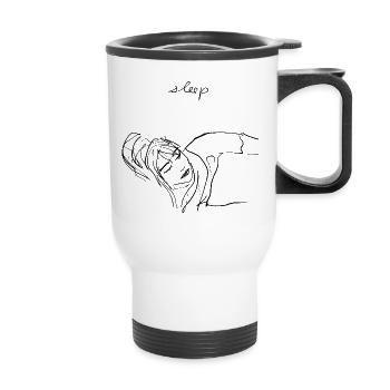 Sleep - Thermal mug with handle - white - Front
