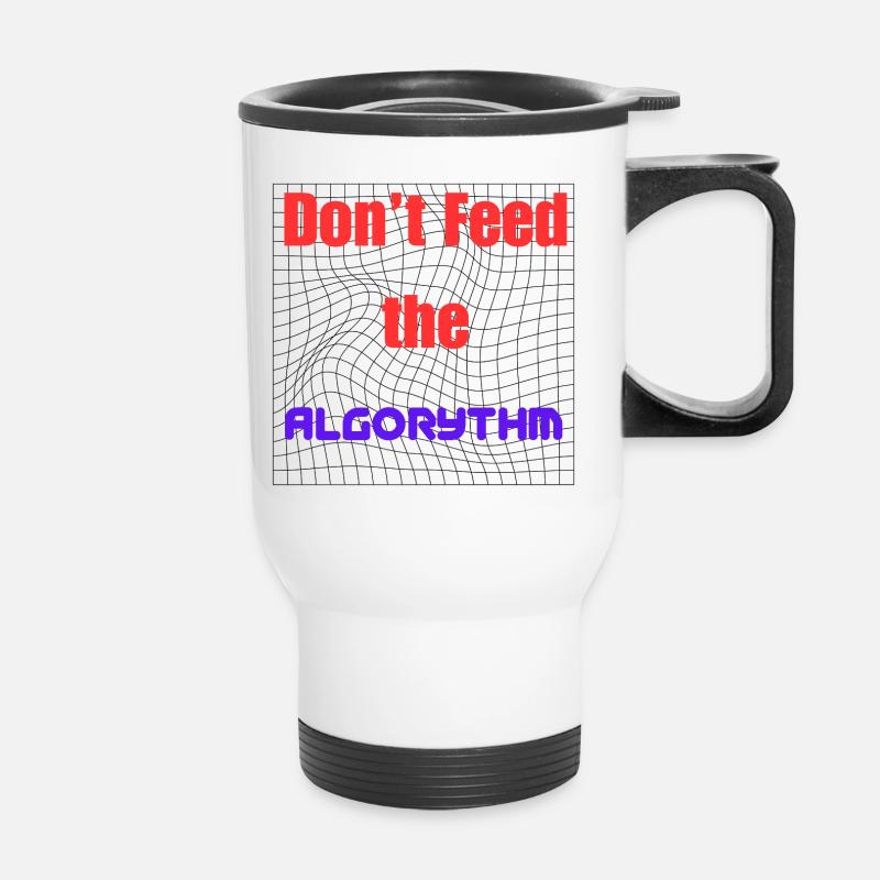 Motivation, Algorithmen zu schlagen - Thermobecher mit Tragegriff - Weiß