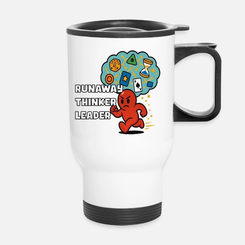 Runaway Thinker Leader - Thermal mug with handle - white