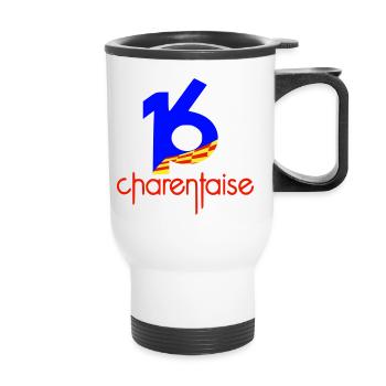 Department 16 Charentaise - Thermal mug with handle - white - Front