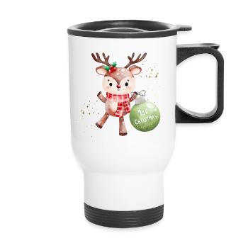 Mon premier Noël - Tasse isotherme avec poignée - blanc - Devant