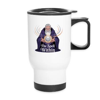 Magician Wizard - Thermal mug with handle - white - Front