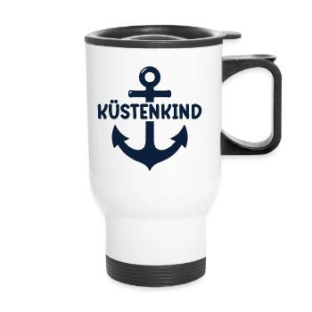Anker Küstenkind Heimat Norddeutschland - Thermal mug with handle - white - Front