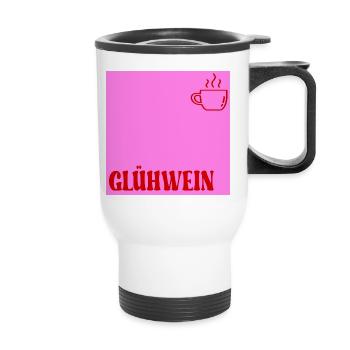 Mulled wine Christmas - Thermal mug with handle - white - Front