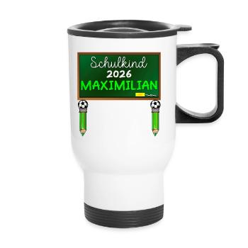 SCHOOL CHILD 2026 MAXIMILIAN PRIMARY SCHOOL FOOTBALL - Thermal mug with handle - white - Front