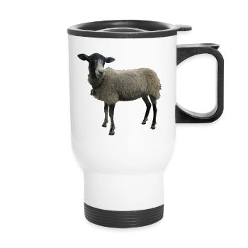 Sheep - Thermal mug with handle - white - Front