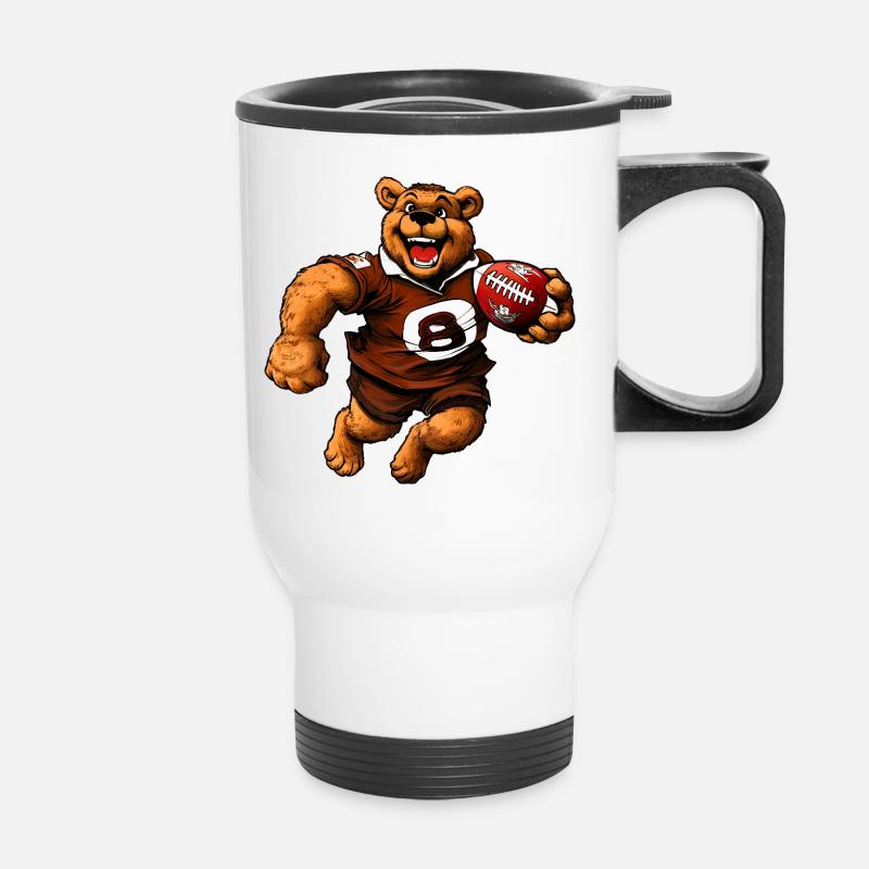 Bears Rugby - Thermal mug with handle - white