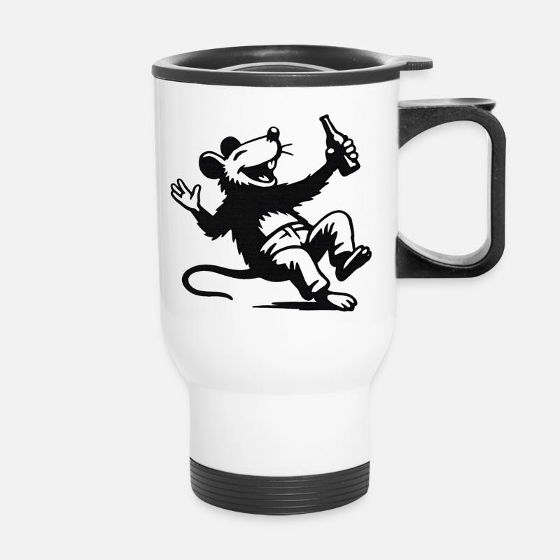 Partymaus - Thermal mug with handle - white