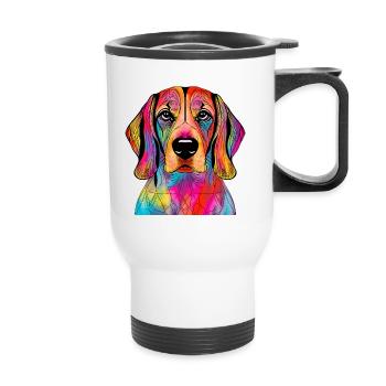 Beagle - Thermobecher mit Tragegriff - Weiß - Vorne