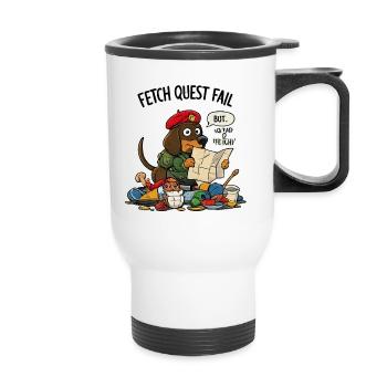 Fetch Quest Fail Pup - Thermal mug with handle - white - Front