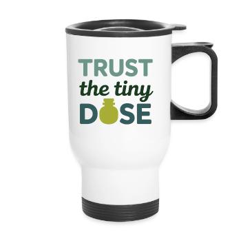 Certified Clinical Micro-Pharmacology Apparel  - Thermal mug with handle - white - Front