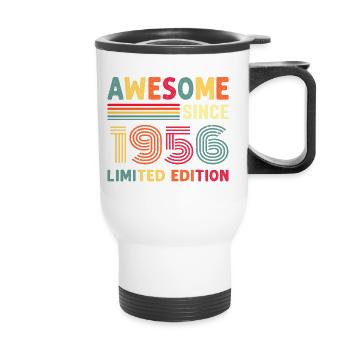 Vintage 1956 - Thermal mug with handle - white - Front