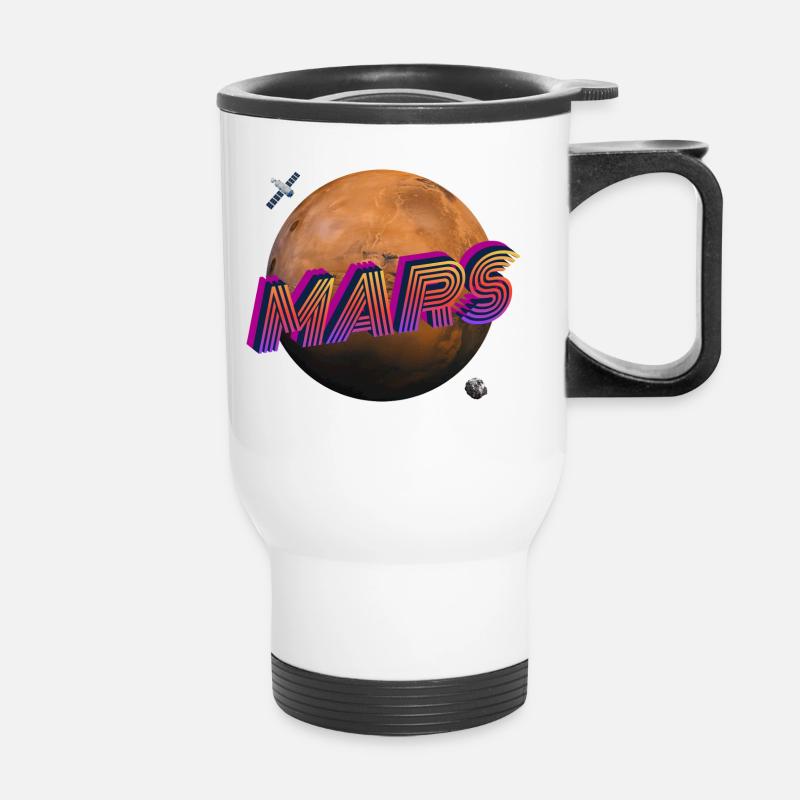 Mars - Outer Space Series - Thermal mug with handle - white