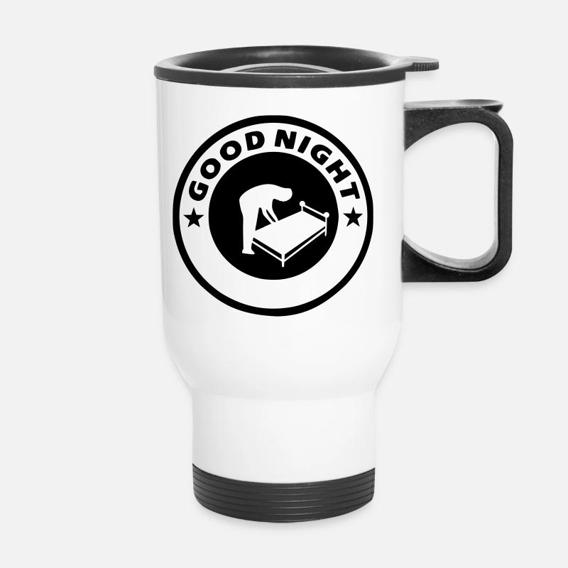 Good Night Good Night - Thermal mug with handle - white