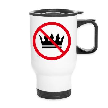 No Kings! (Protest Sign / POS 2C) - Thermal mug with handle - white - Front