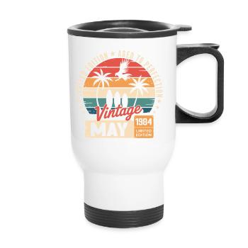 Special anniversary with this design May 1984 - Thermal mug with handle - white - Front