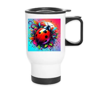 ladybird - Thermal mug with handle - white - Front