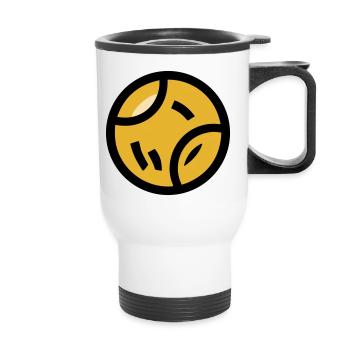 Tennis Ball Dog Toy Dog Sport Play - Thermal mug with handle - white - Front