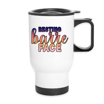 Resting Barre Face 3 - Thermobecher mit Tragegriff - Weiß - Vorne