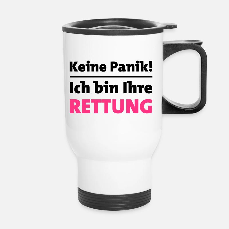 Rettung - Thermobecher mit Tragegriff - Weiß