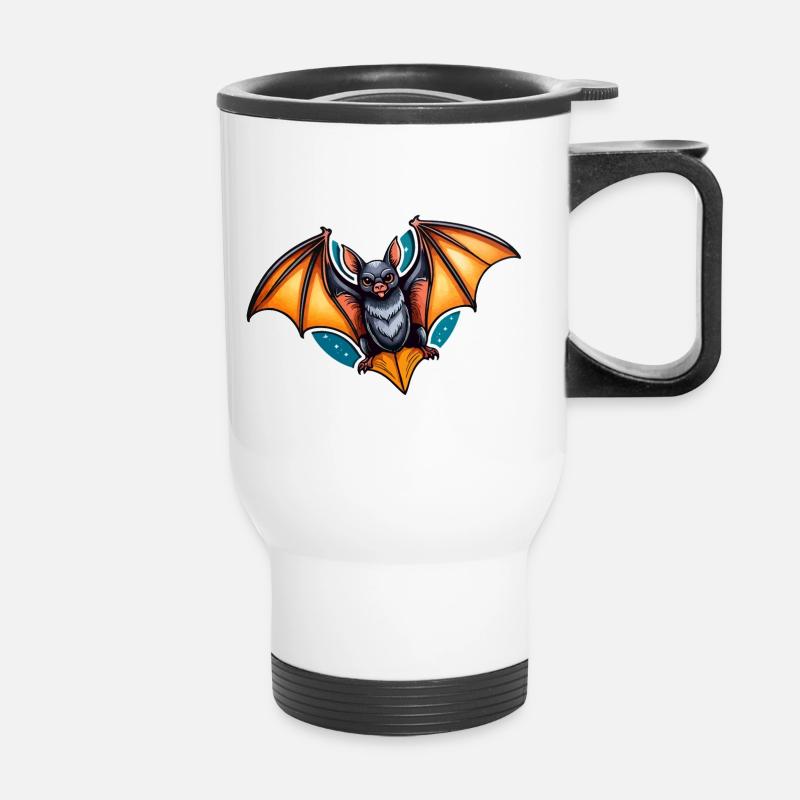 Bat Neo Traditional - Thermal mug with handle - white
