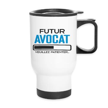 Futur Avocat Idée Cadeau Futur Avocat - Tasse isotherme avec poignée - blanc - Devant