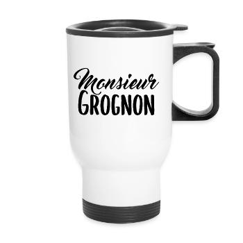 Herr Grognon - Thermobecher mit Tragegriff - Weiß - Vorne