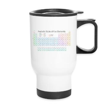 Periodic Table Of The Elements Periodic Table - Thermal mug with handle - white - Front