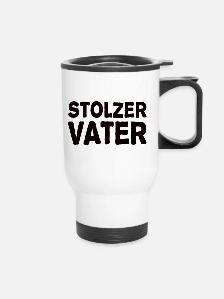 Stolzer Vater - Thermobecher mit Tragegriff - Weiß