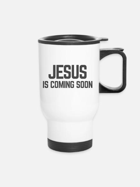 Jesus - Thermal mug with handle - white