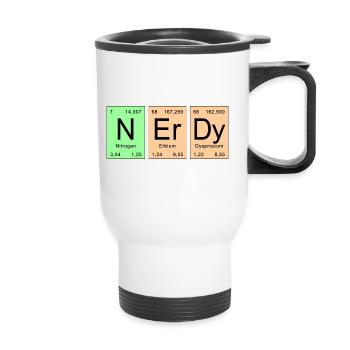Tableau périodique - NErDy - Tasse isotherme avec poignée - blanc - Devant