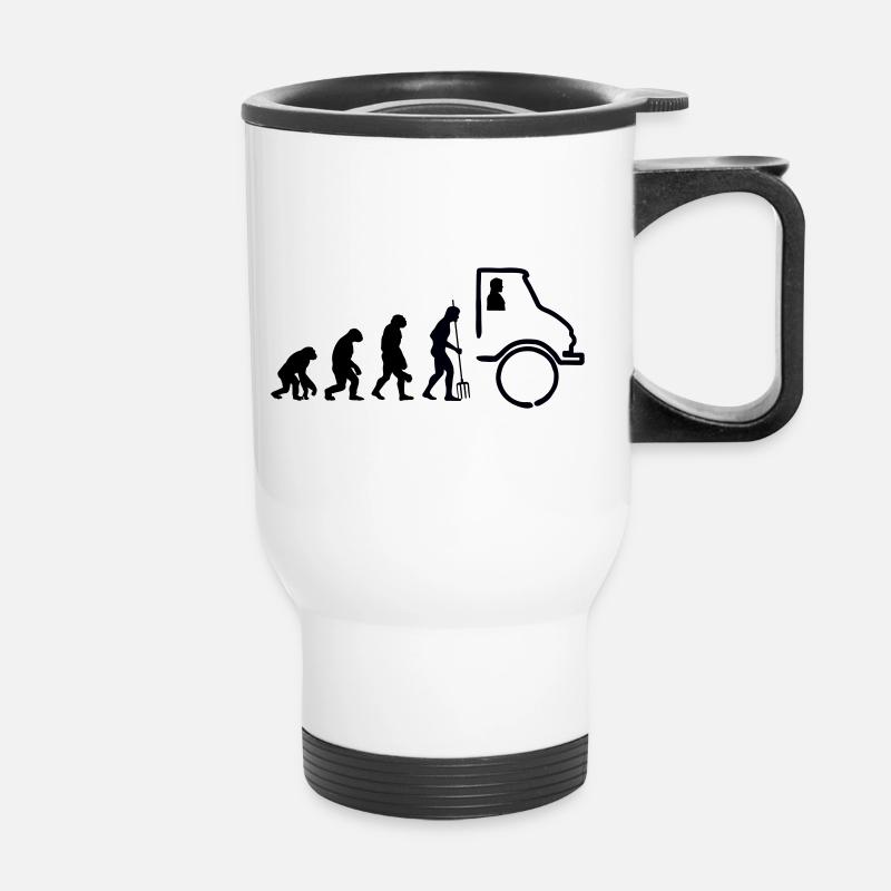 Unimog Evolution - Offroad - Colours editable - Thermal mug with handle - white