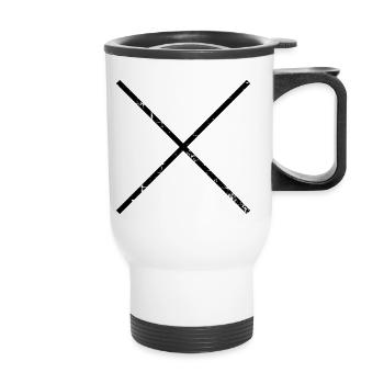 Cross - Thermal mug with handle - white - Front