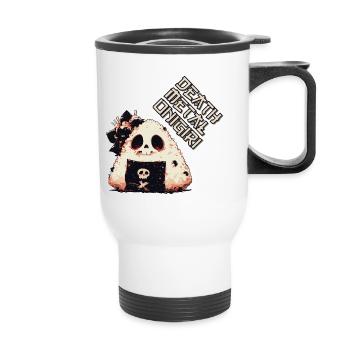 Onigiri Death Metal - Tasse isotherme avec poignée - blanc - Devant