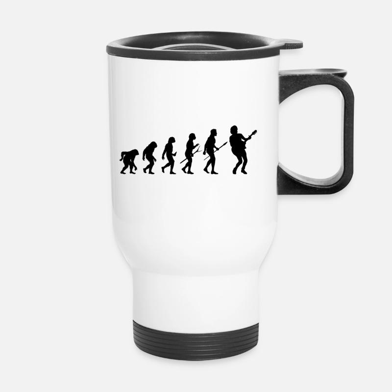 guitar gitarre evolution - Thermobecher mit Tragegriff - Weiß